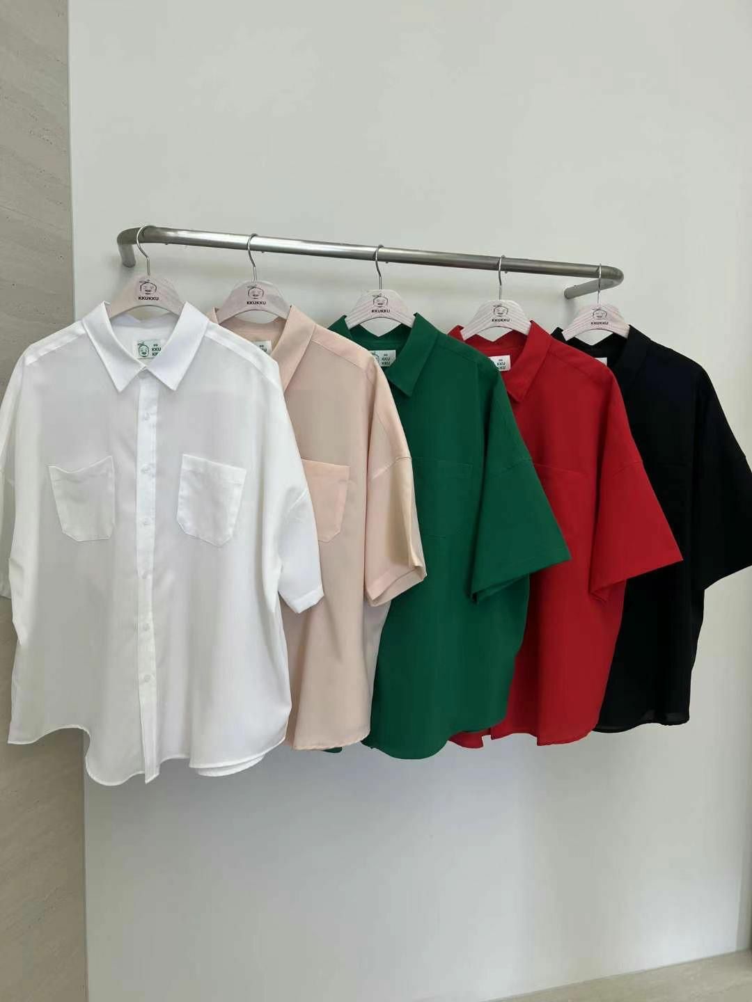 淨色短袖恤衫 KKUKKU-019S