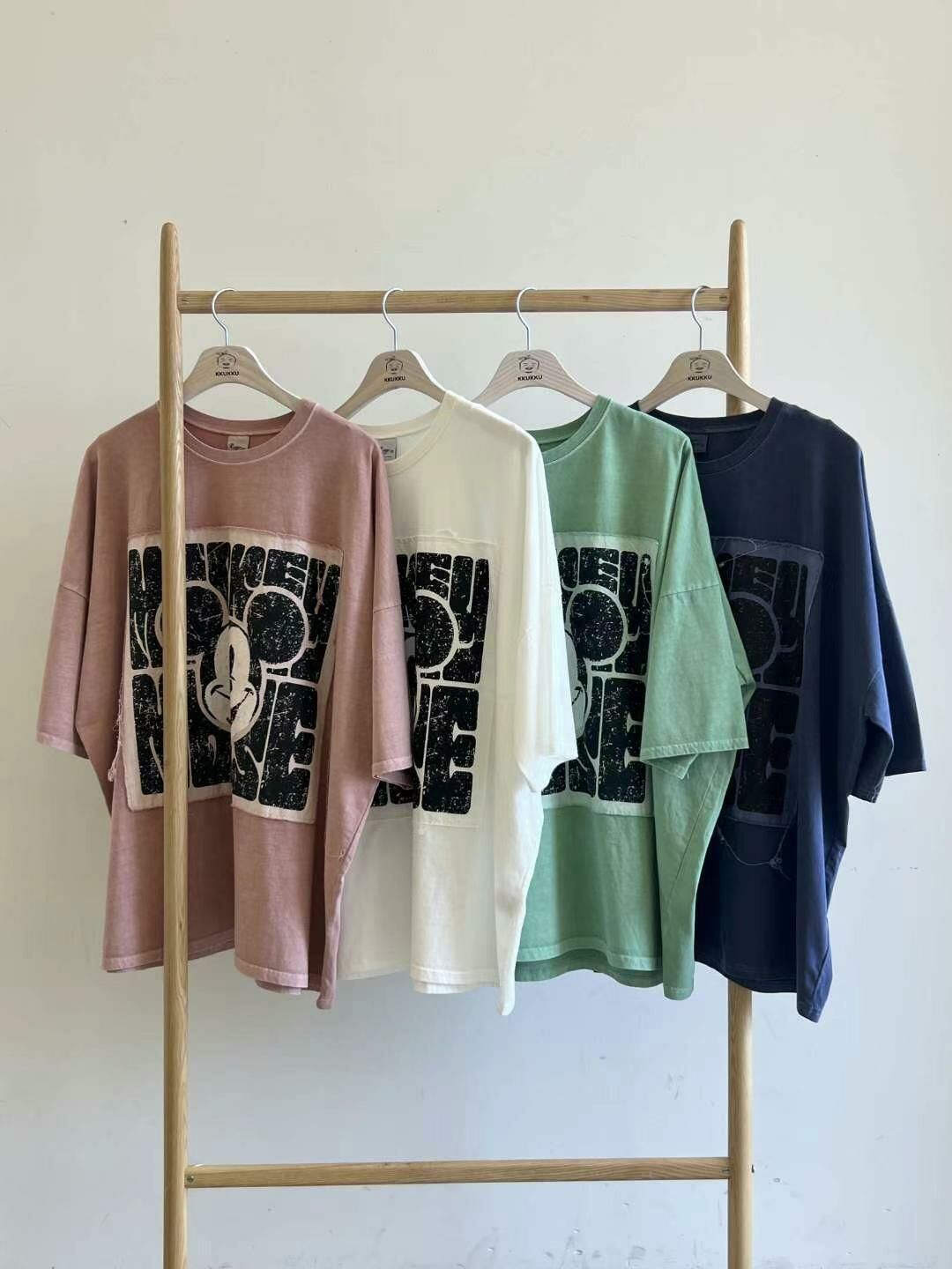 卡通圖案英文字短袖Tee KKUKKU-020T