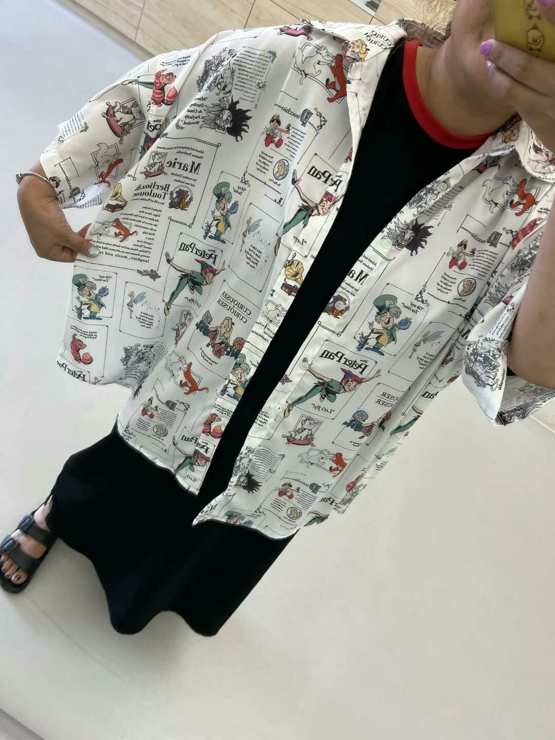 卡通圖案短袖恤衫 KKUKKU-024S