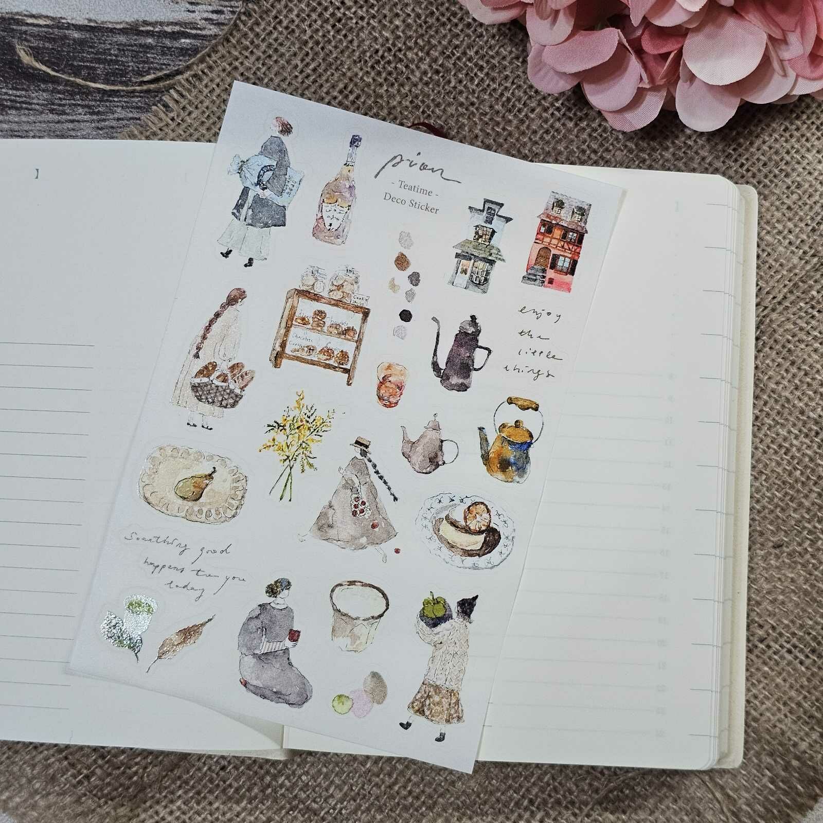 Pion Transfer Stickers - Tea Time