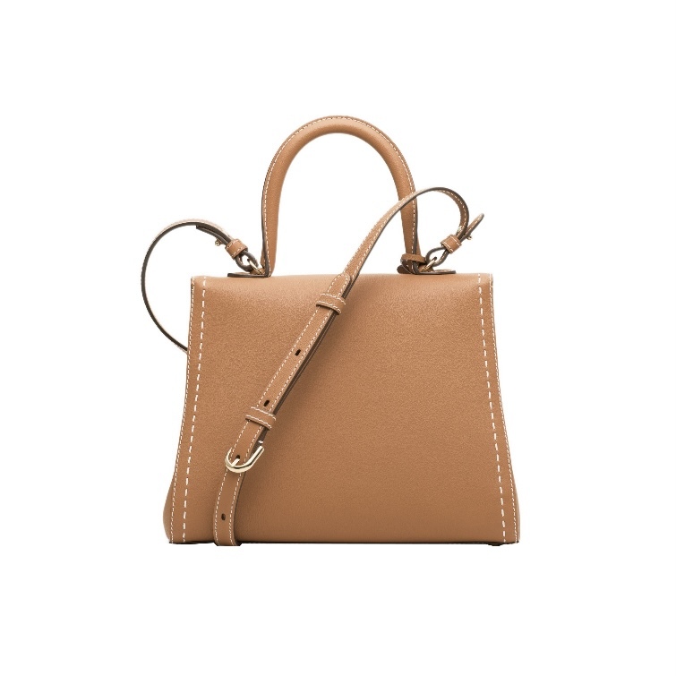 DELVAUX Brillant Surpiqué MM 手袋