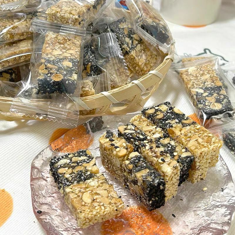 8折！低糖雙色花生芝麻軟糖160g