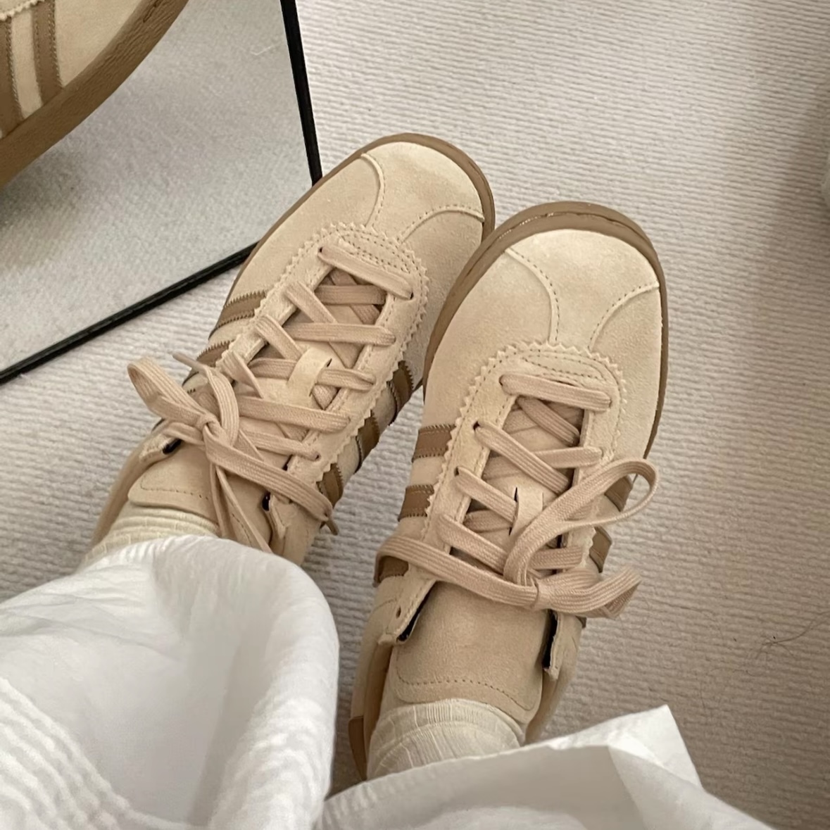 ADIDAS ORIGINALS  STADT 小麥色 麂皮 奶茶 焦糖底 休閒鞋 ji1886