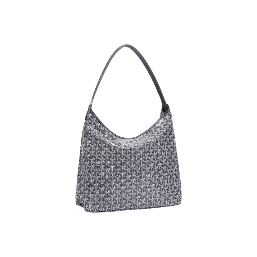 GOYARD Bohème Hobo Y 帆布拼牛皮 腋下 子母袋