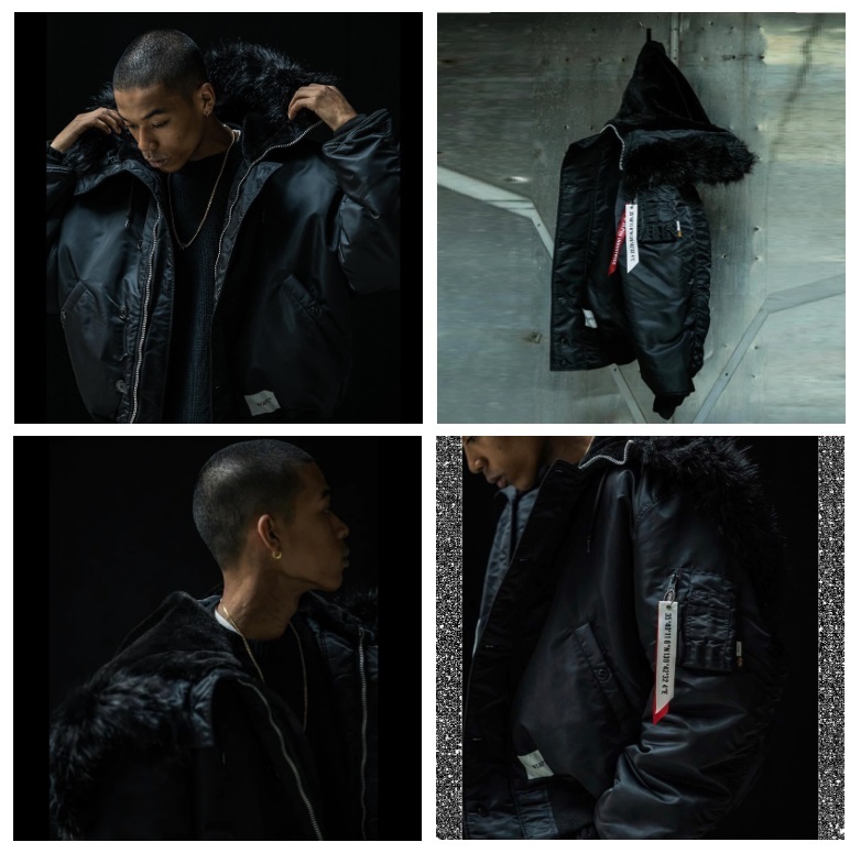 WTAPS N-2B CORE SPEC / JACKET / NYLON. TWILL. ALPHA INDUSTRIES - BLACK PRE ORDER ITEM (預訂中)