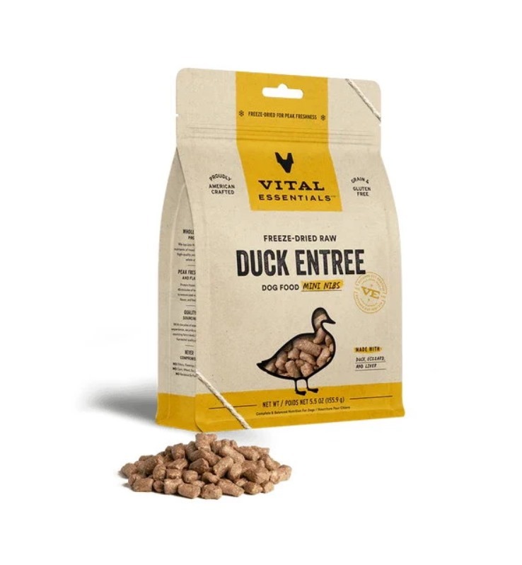 Vital Essentials 凍乾肉粒鴨肉配方主食糧 (犬用)(14OZ)