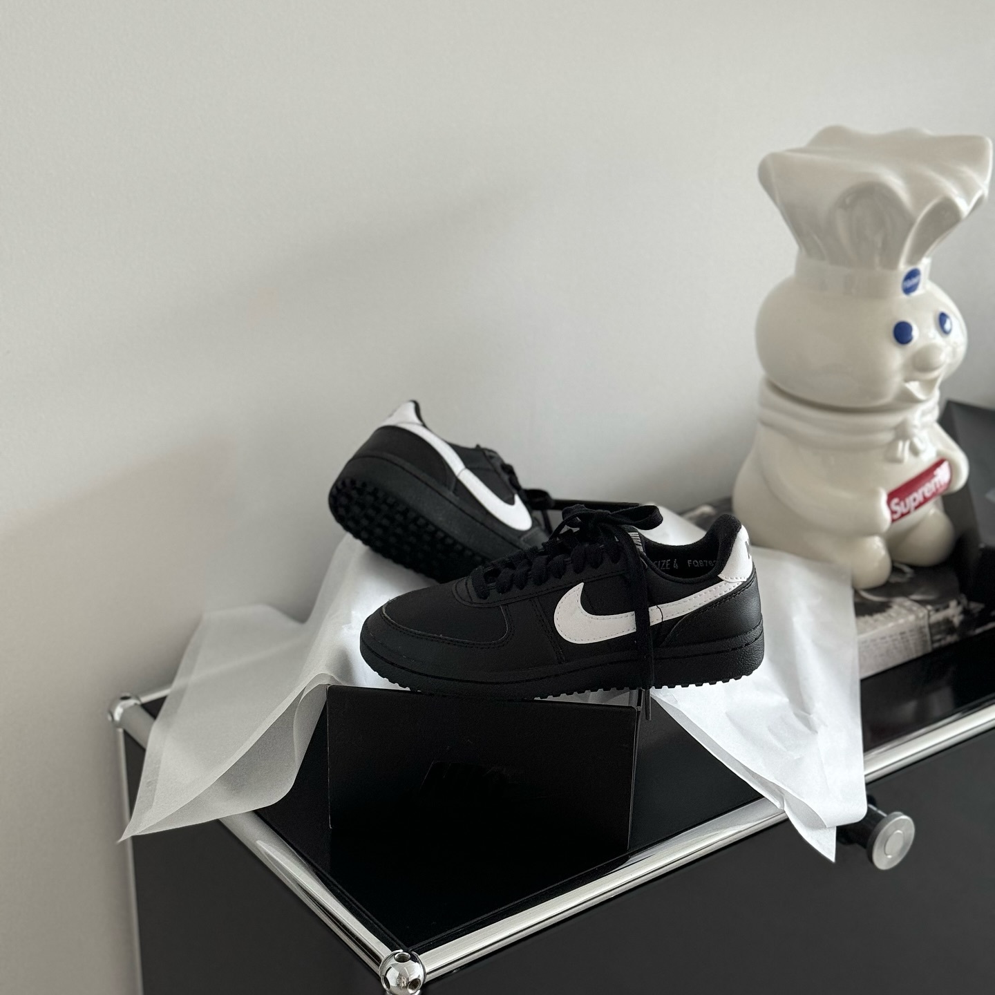 Nike Field General 82 黑色 白勾 美式復古 網布 復古鞋 FQ8762-001