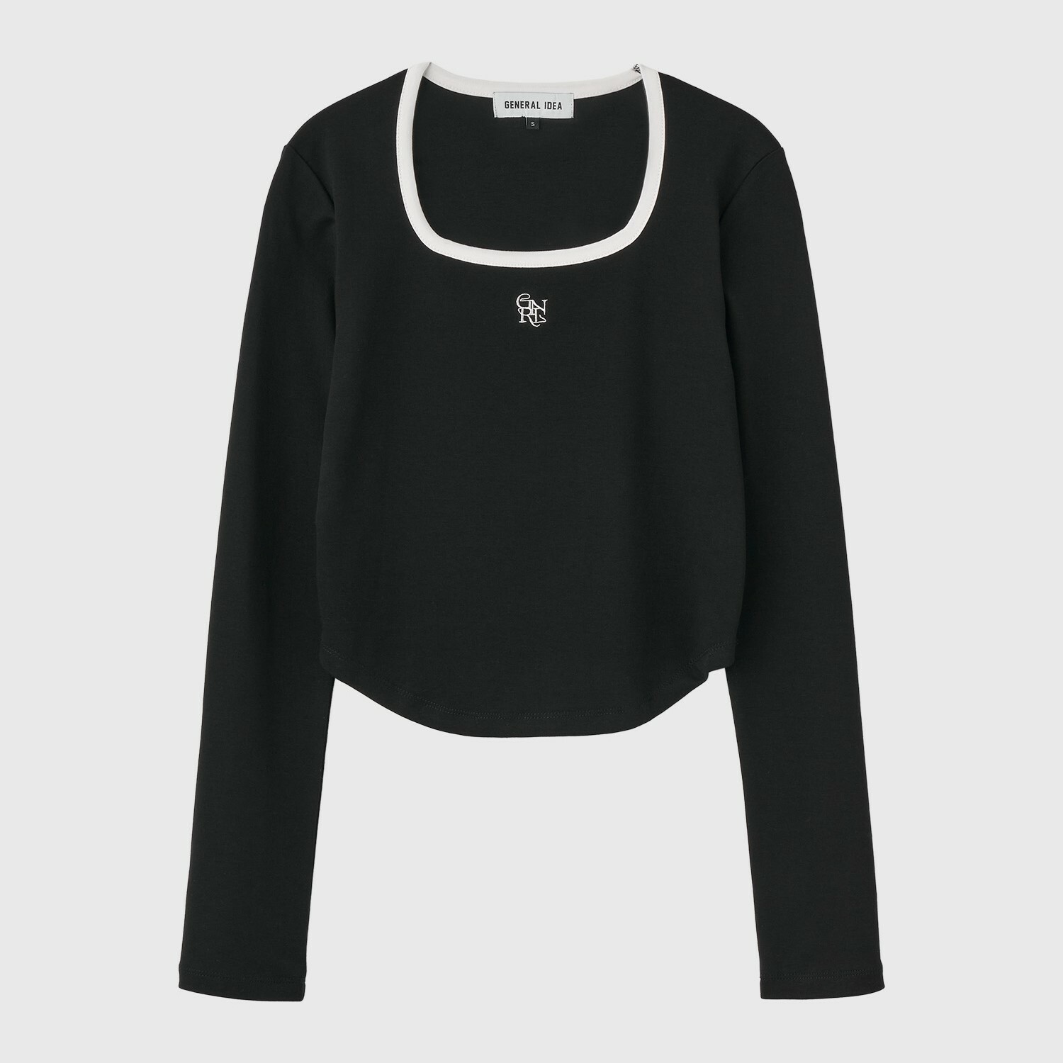 [GENERAL IDEA] GNRL SQUARE COLOR-BLOCK LONG SLEEVE TEE