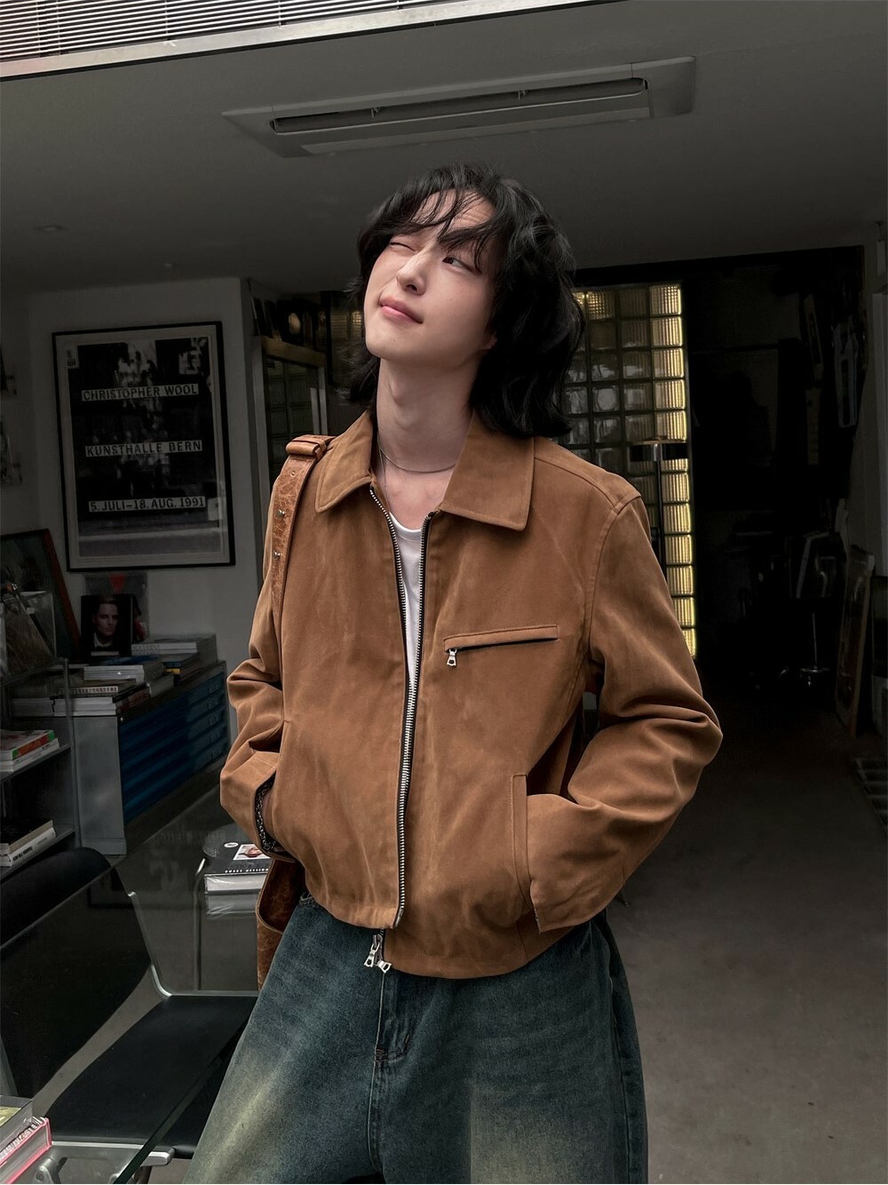 Rudy 絨面革短版外套