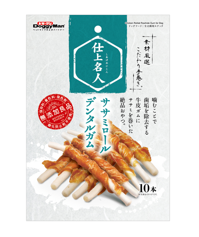 Doggyman 雞包牛皮潔齒棒 10支