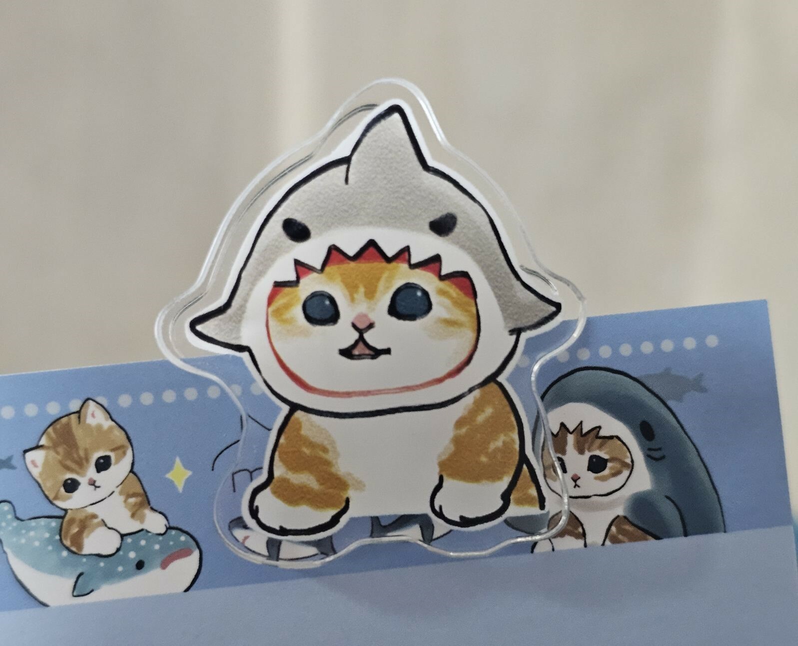 Mofusand Book Clip - Shark Hat