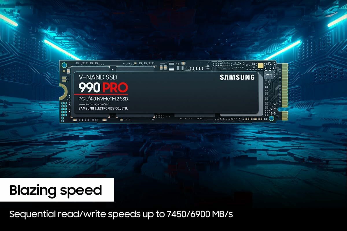 SAMSUNG 990 PRO SSD NVMe M.2 PCIe Gen4,M.2 2280