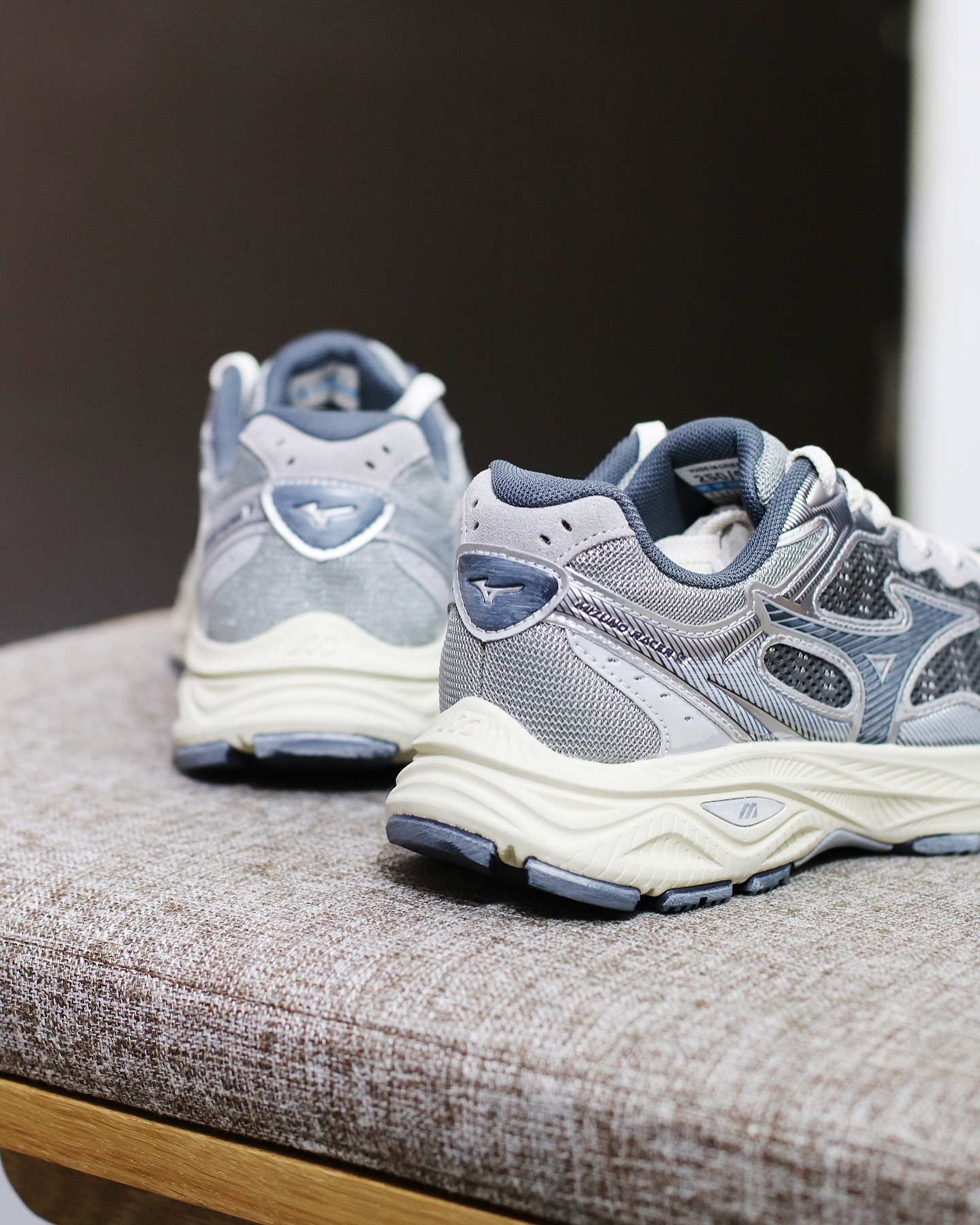 Mizuno Racer S Vintage Navy Sliver 復古做舊藍灰