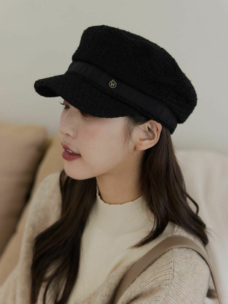 簡約立體小標報童帽