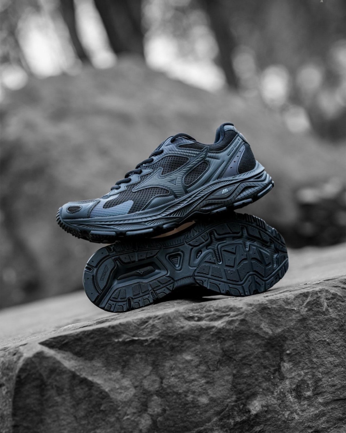 Mizuno Racer S Vintage Triple Black復古黑魂