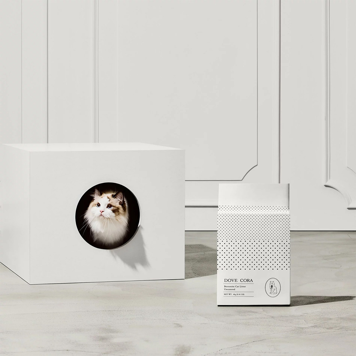 野田實驗室｜DOVE CORA 朵芙寇拉 / 超凝結無香礦砂 (雙倍活性碳) 每包4kgX4包一箱