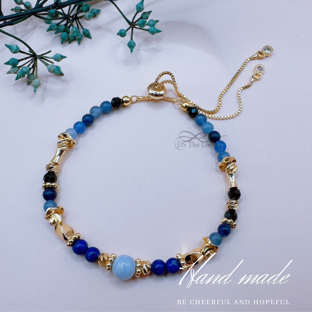 DS The Lovers 設計款 天然水晶『藍海星光』手鍊