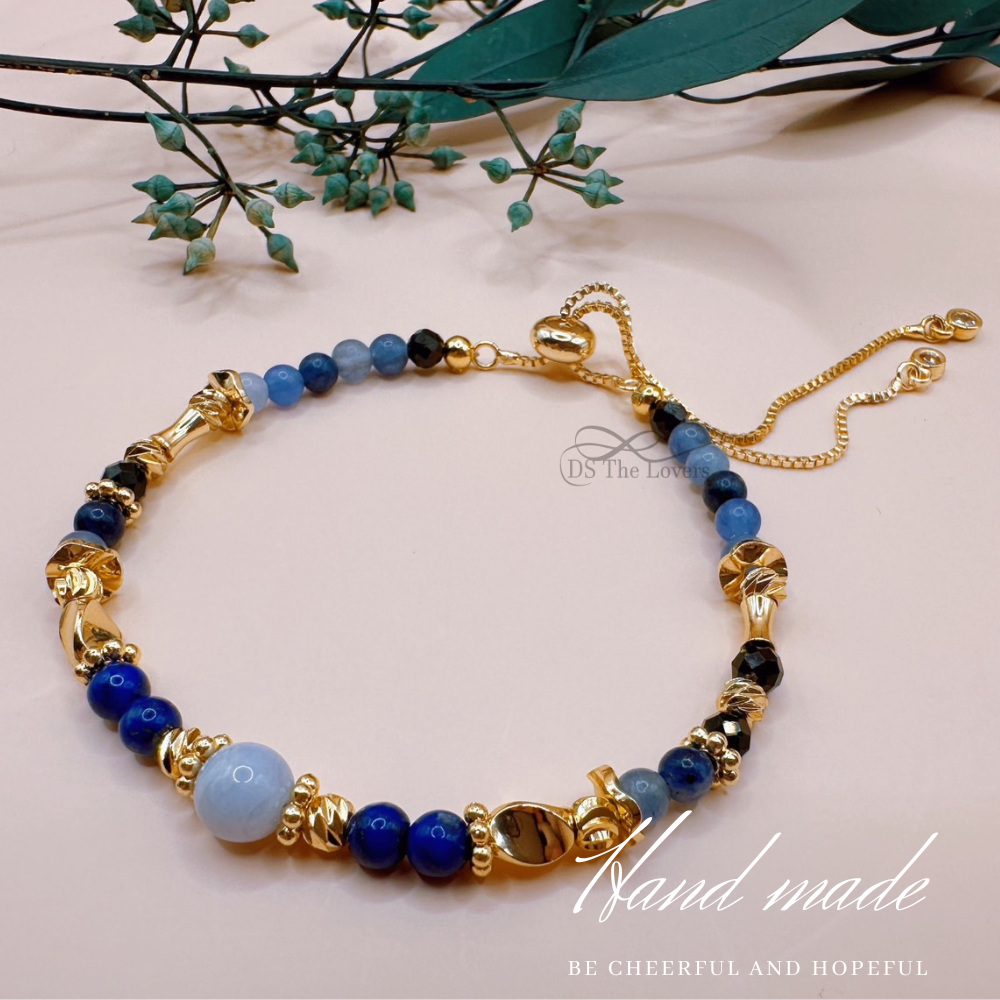 DS The Lovers 設計款 天然水晶『藍海星光』手鍊