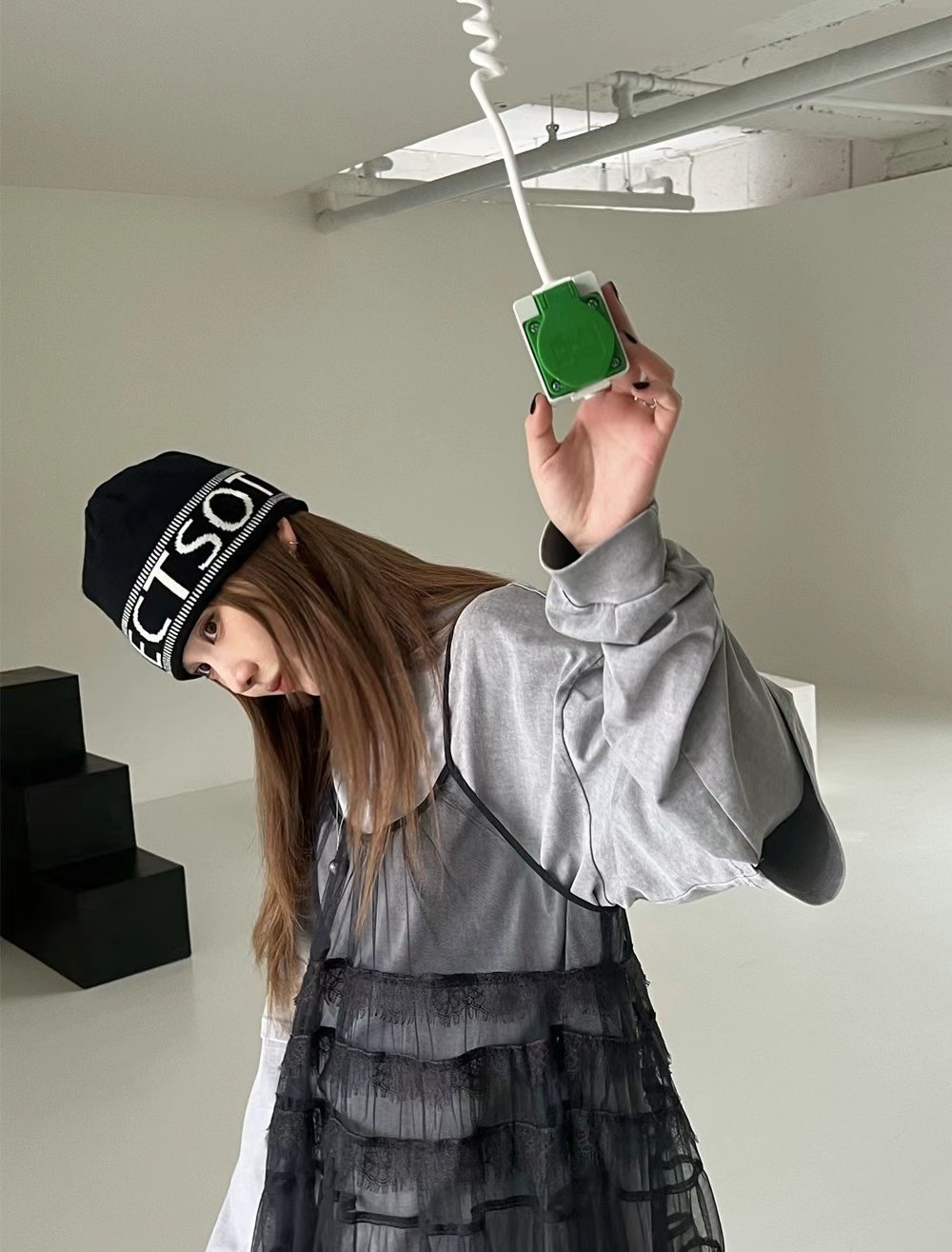 【HERETICS STUDIO 】韓國 고품질 SOT 字母 針織 穿搭必備 帽子 毛帽