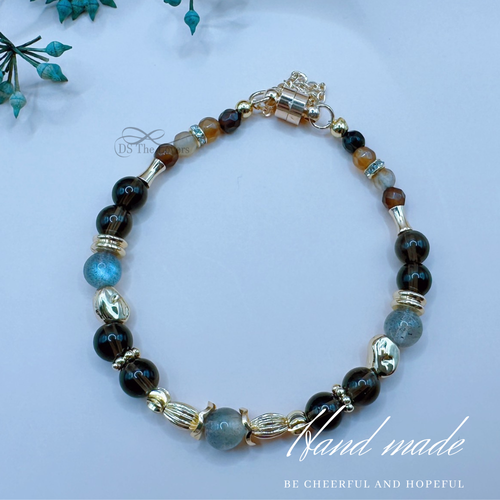 DS The Lovers 設計款 天然水晶『幻灰光影』水晶手鍊