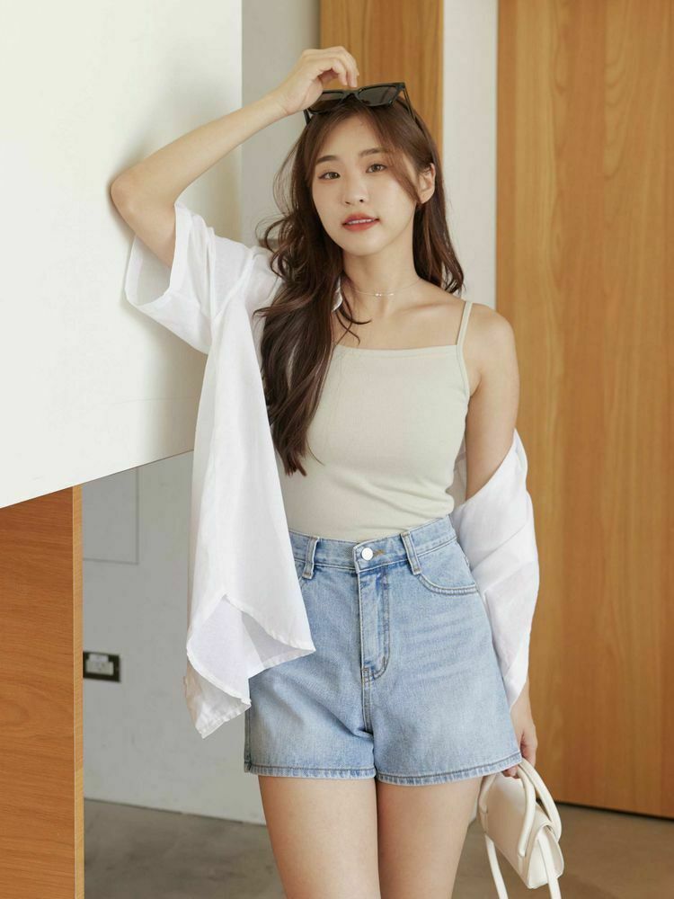 涼感平口細肩背心