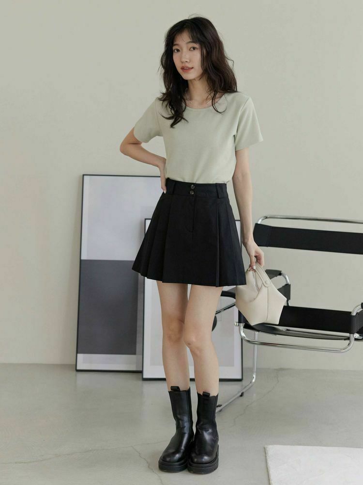 自訂 質感華夫格短tee