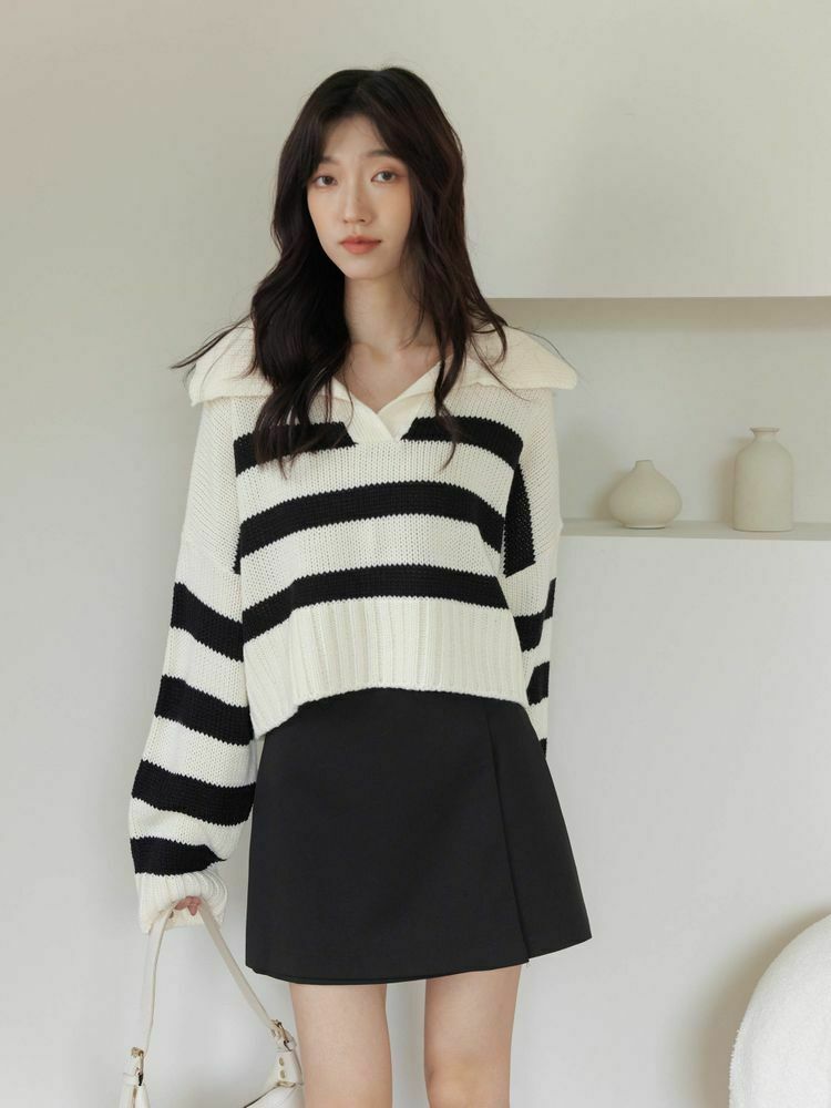 質感裝飾釦A字短裙