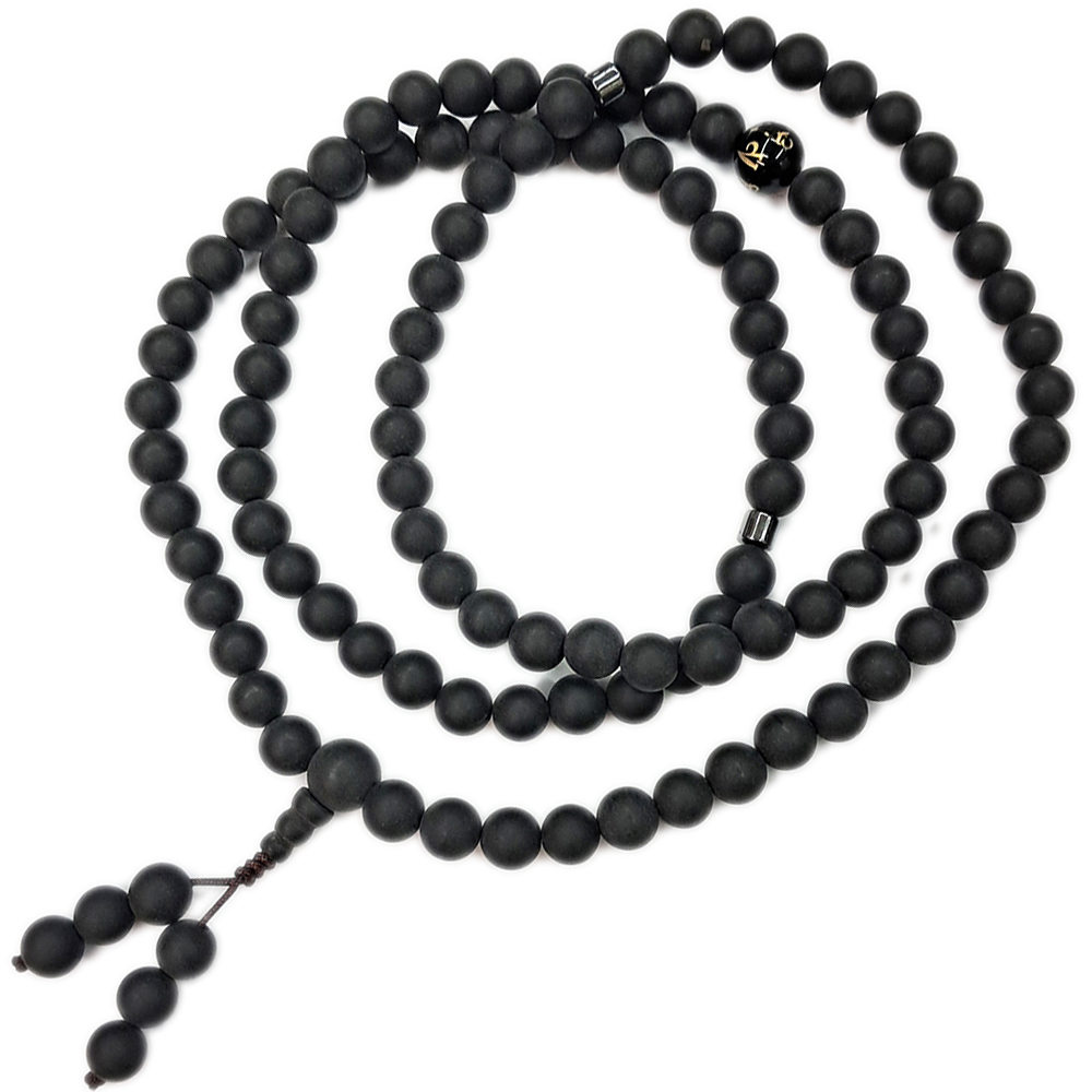 六字真言+靈草藥珀108念珠8mm【十方】148394