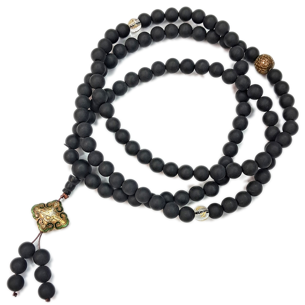 金吉祥&靈草藥珀108念珠8mm【十方】148151