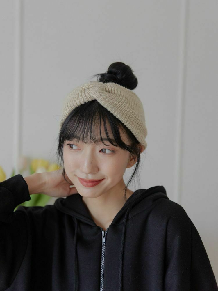 推薦款 寬版毛織髮帶