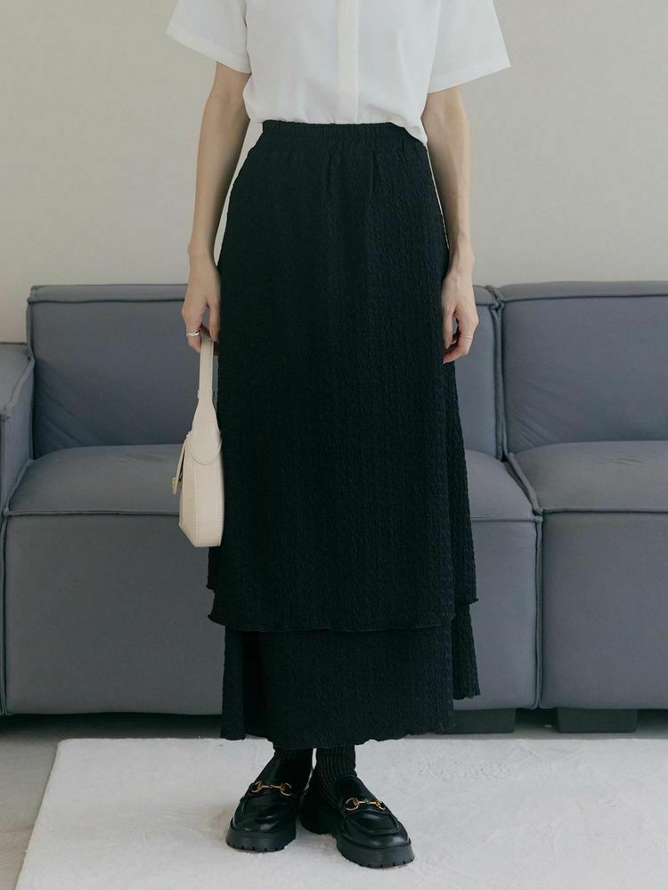 雙層飄逸感蛋糕裙