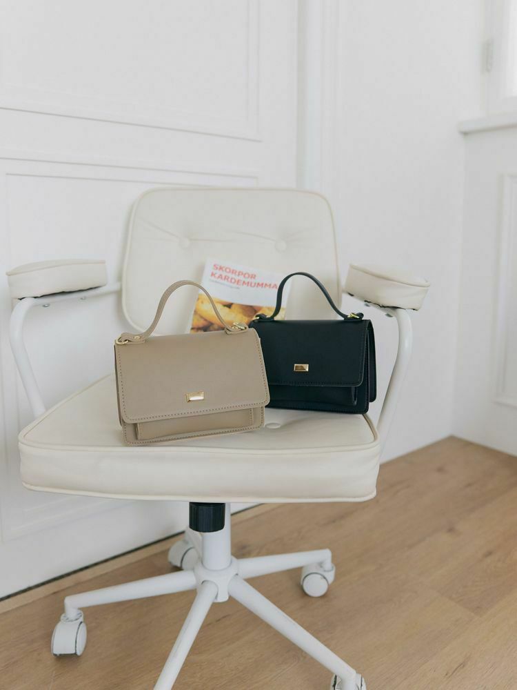 兩用 簡約雙層掀蓋斜背包