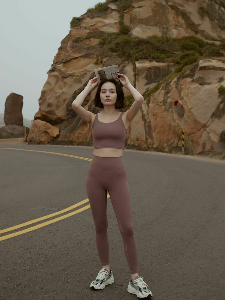 自訂 高腰口袋款瑜珈褲