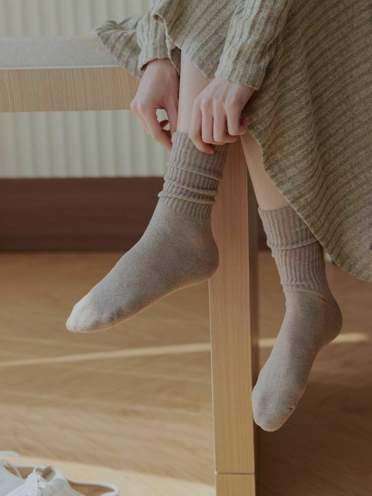 日常百搭厚實棉襪