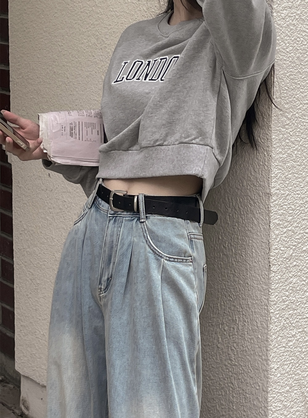 UNA DUAL BELT PANTS main image 1