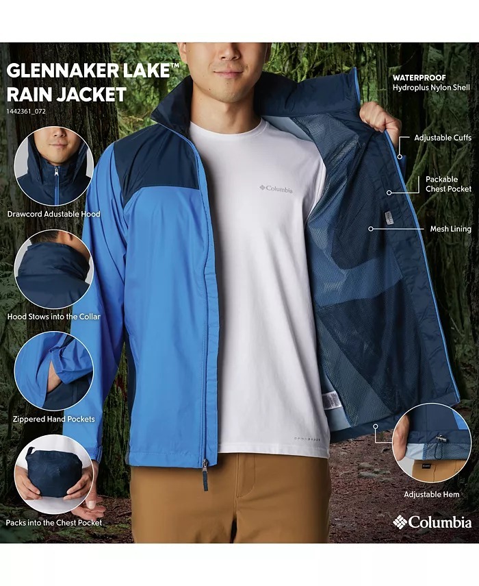 【預購】Columbia Glennaker Rain G092309 男裝外套