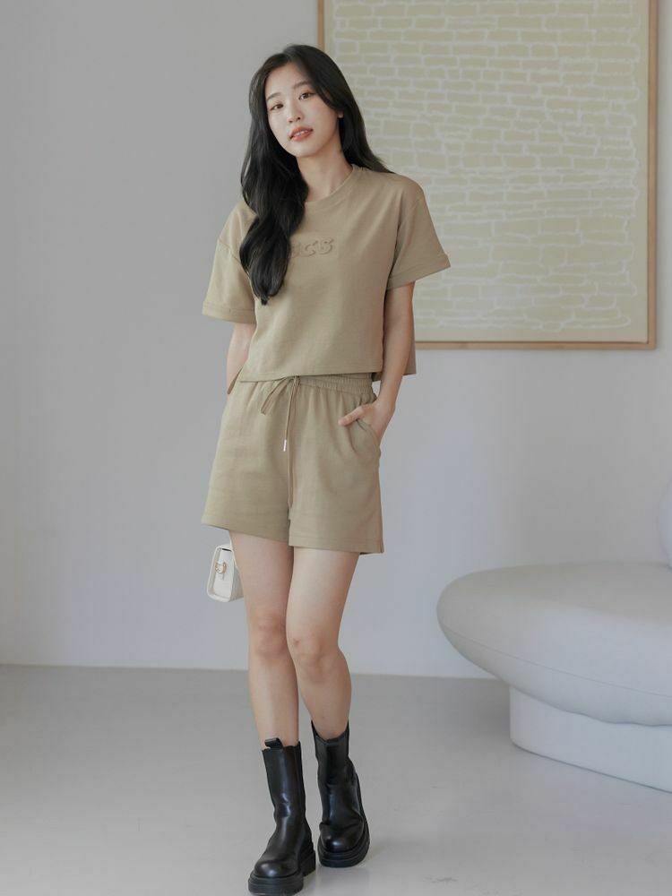 自訂 品牌鋼印短褲套裝