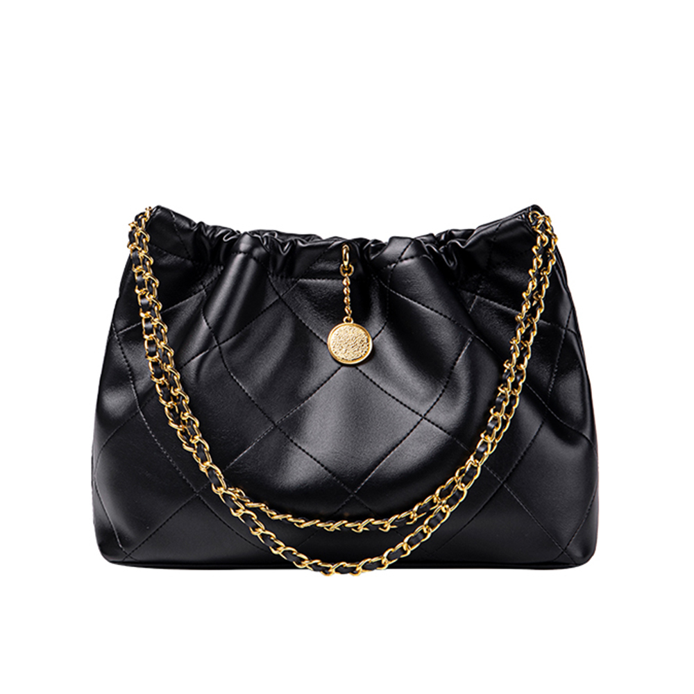 【CHASENG & KEITH】CEB0441 黑鍊條 側背包(附防塵袋)