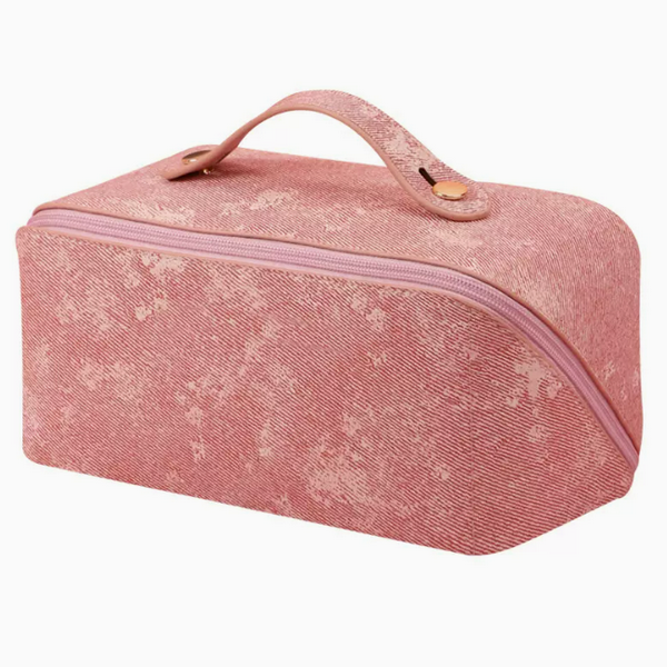 Hot push large-capacity multi-functional toiletry bag (peach pink size: 23.5cm*12cm*12cm)