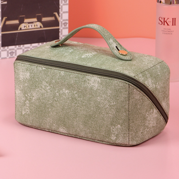 Hot push large-capacity multi-functional toiletry bag (mint green size: 23.5cm*12cm*12cm)