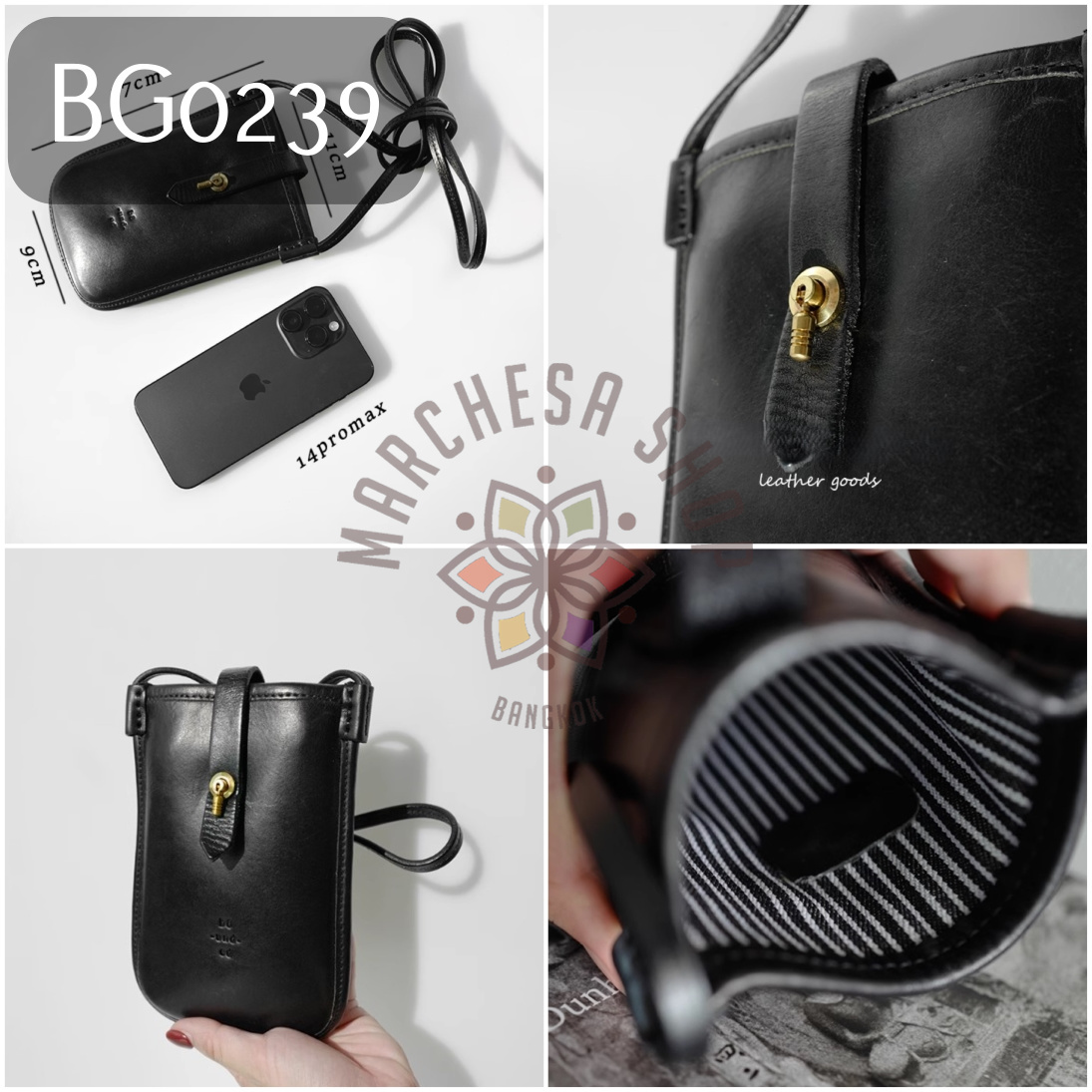 BG0239 - 全真皮山羊皮鈄揹迷你小袋