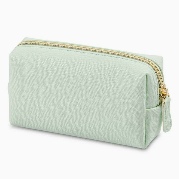 Hot Push Travel Portable Octagonal Cosmetic Bag (Tender Green-Small Size: 16.2cm*4.8cm*8.2cm)