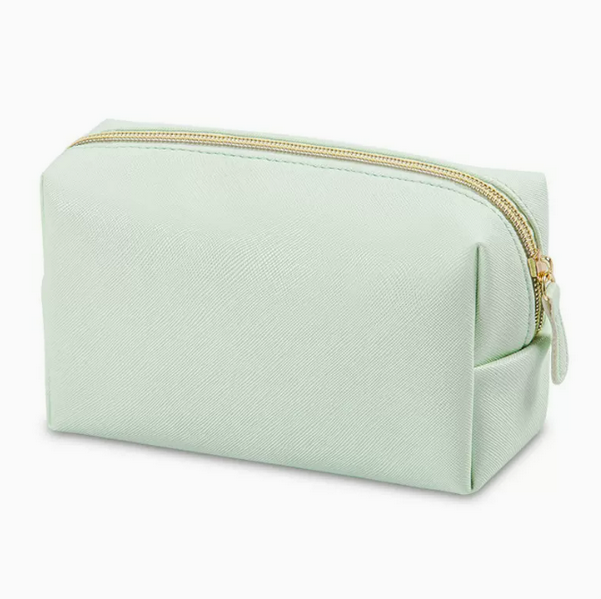Hot Push Travel Portable Octagonal Cosmetic Bag (Tender Green-Medium Size: 18cm*6.2cm*9.8cm)