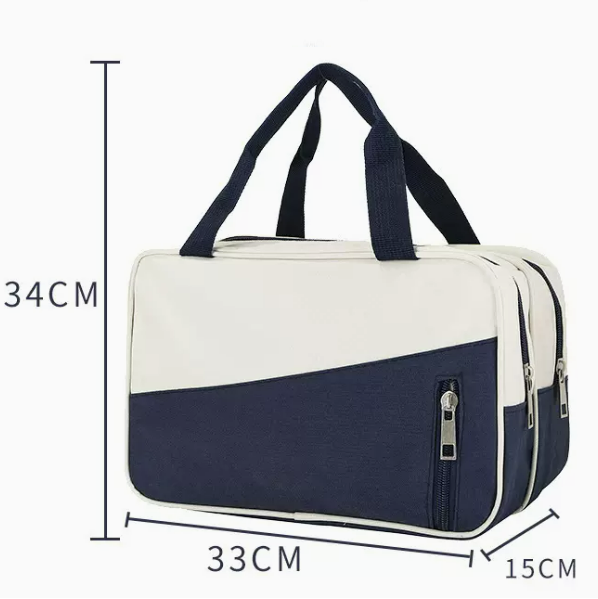 Hot push travel dry and wet separation toiletry bag (dark blue size 33cm*15cm*34cm)