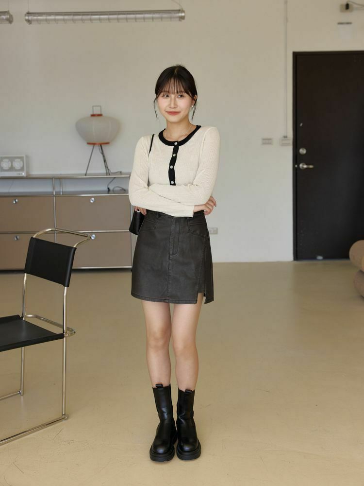 小香風微透膚坑紋上衣