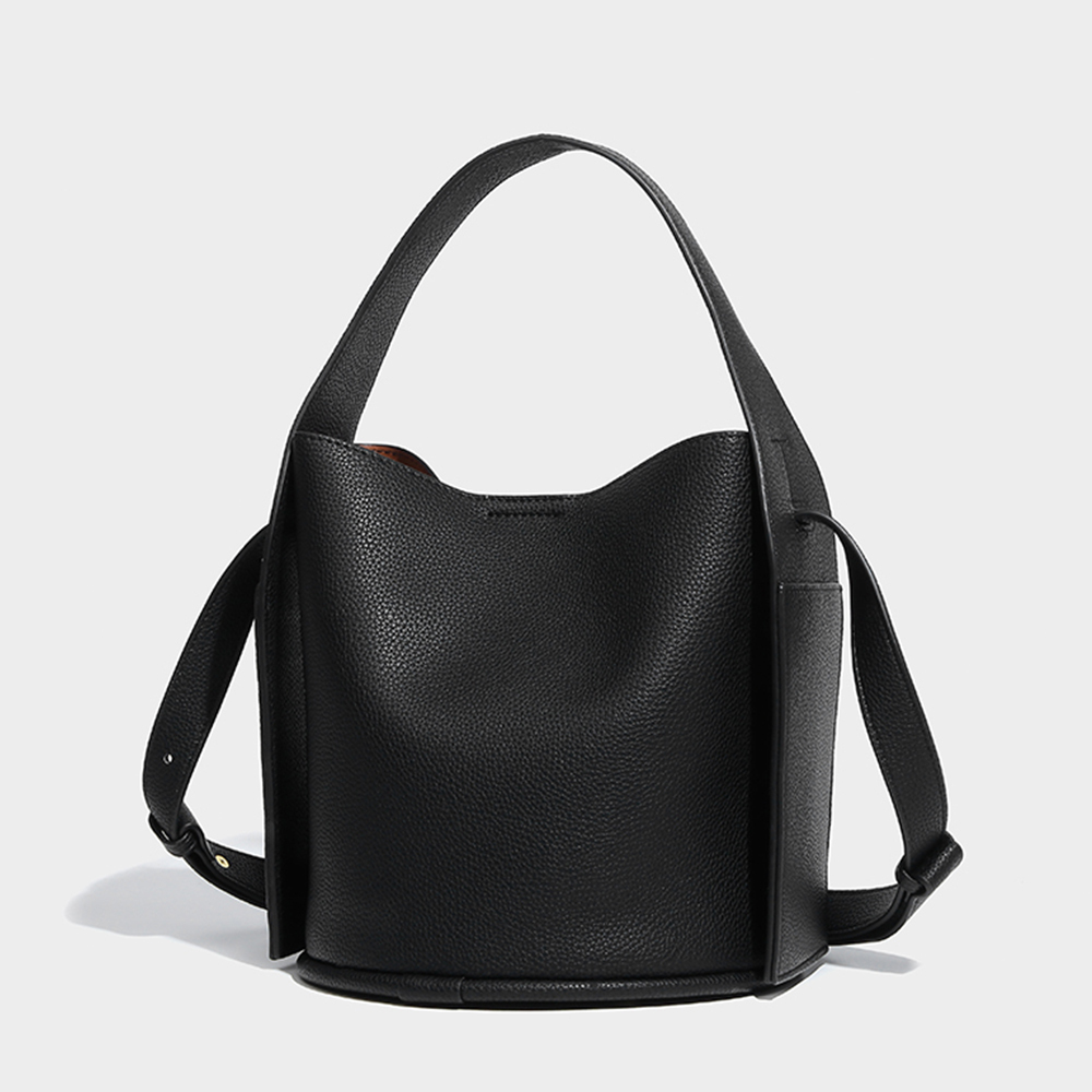 【CHASENG & KEITH】C&K0779 黑/紫/棕 水桶肩包(附化妝包/附防塵袋)