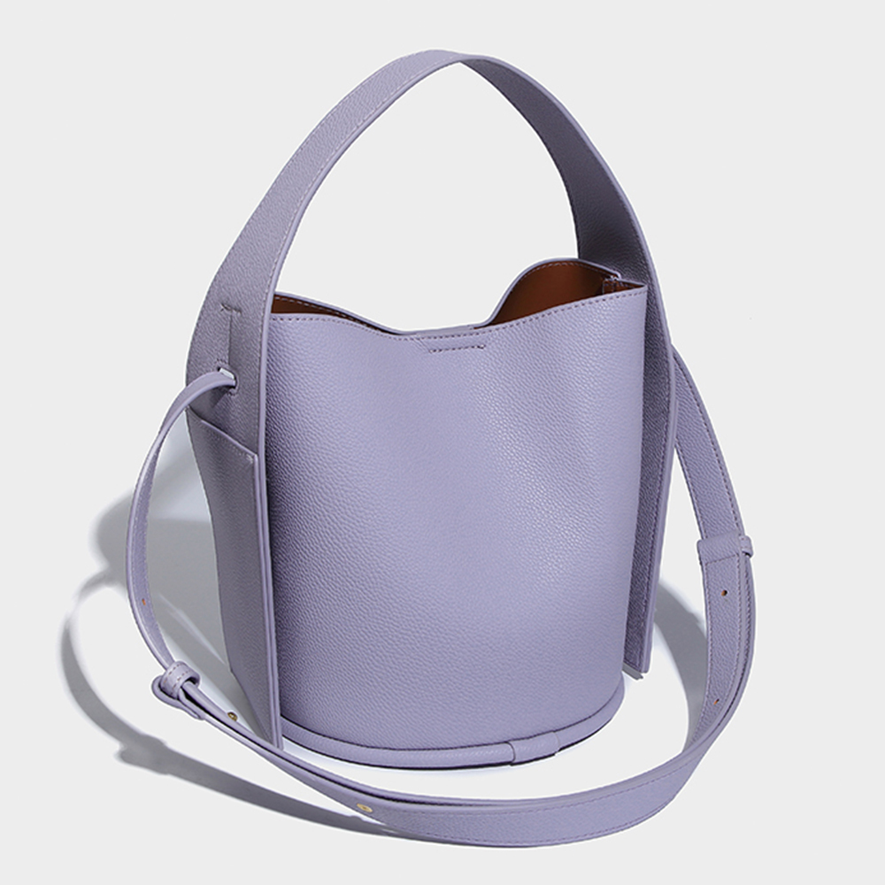 【CHASENG & KEITH】C&K0779 黑/紫/棕 水桶肩包(附化妝包/附防塵袋)