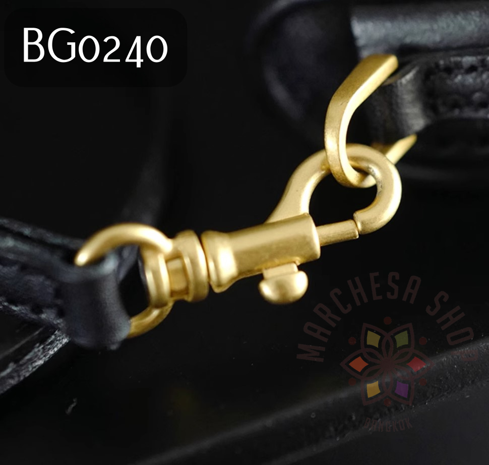 BG0240 - 全真皮頭層植鞣牛皮麻質Airpods掛件小包