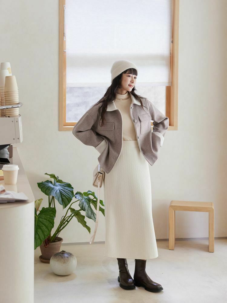 氣質後鬆緊魚尾長裙