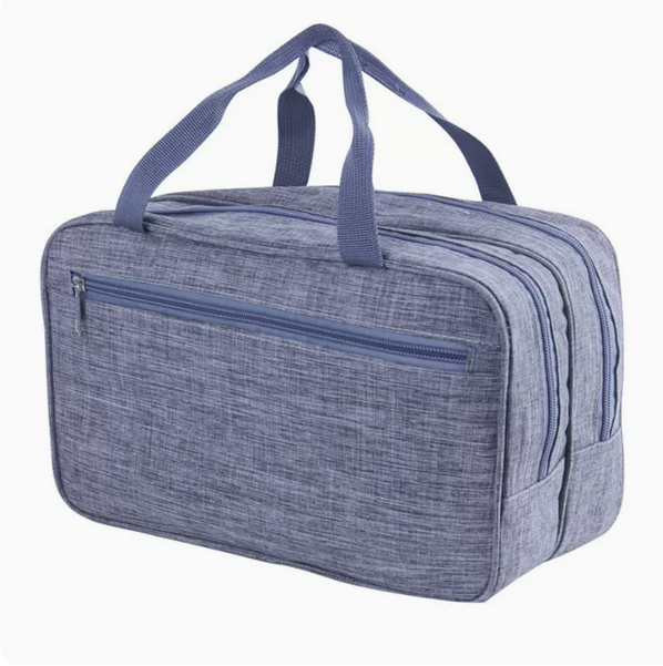 Hot Push Travel Dry Wet and Dry Separation Toiletry Bag (Denim - Gray Size: 33cm*15cm*20cm)